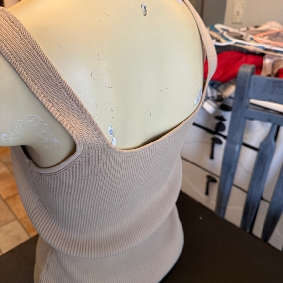 Halogen Beige Ribbed Knit Top - Picture 3 of 3